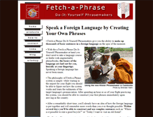 Tablet Screenshot of fetchaphrase.com